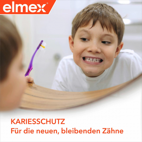 elmex Zahnpasta Kinder Junior, 6-12 Jahren, 75 ml, Детская зубная паста Junior для укрепления эмали и защиты от кариеса, 6–12 лет, 75 мл
