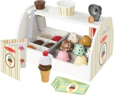 Melissa Doug Eisdielentheke aus Holz Деревянный прилавок для мороженого