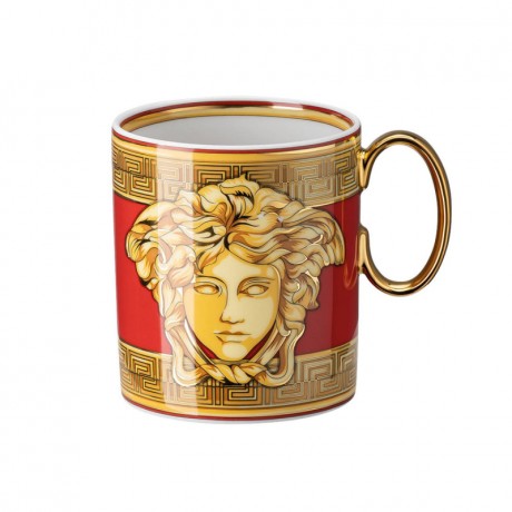 Rosenthal meets Versace Rosenthal Versace Medusa Amplified - Golden Coin Becher mit Henkel 0,30 L Кружка Rosenthal Versace Medusa Amplified - Golden Coin с ручкой 0,30 л