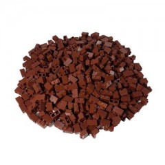 LEGO LEGO 1x2 Riffelsteine Braun - 1000 Stueck - Reddish Brown 2877 LEGO 1x2 Checker Bricks Brown — 1000 штук — красновато-коричневый 2877