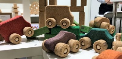 KORXX Spielzeugauto Kork Bus Пробковый автобус игрушечной машинки