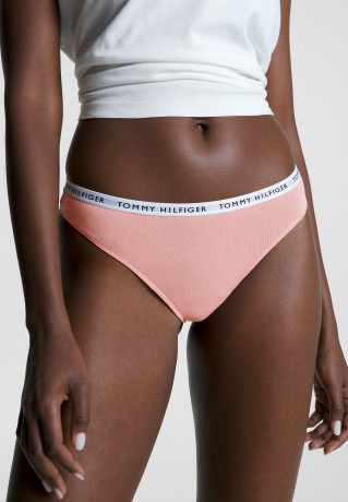 Tommy Hilfiger 3 PACK Briefs flora pink oat milk black 3 НАБОР трусов флора розовый овсяный молочный черный