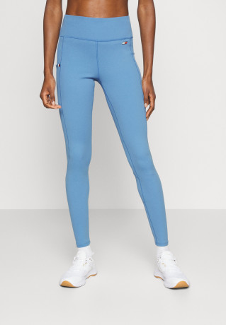 Tommy Hilfiger SORONA MIXED LEGGING Leggings sky cloud СМЕШАННЫЕ ЛЕГГИНСЫ SORONA Леггинсы небо облако