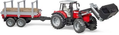 Bruder Trak 41cm Massey Ferguson 7480 Frontlader + Hanger Фронтальный погрузчик Trak 41cm Massey Ferguson 7480 + подвеска