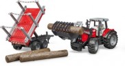 Bruder Trak 41cm Massey Ferguson 7480 Frontlader + Hanger Фронтальный погрузчик Trak 41cm Massey Ferguson 7480 + подвеска