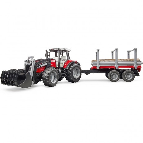 Bruder Trak 41cm Massey Ferguson 7480 Frontlader + Hanger Фронтальный погрузчик Trak 41cm Massey Ferguson 7480 + подвеска