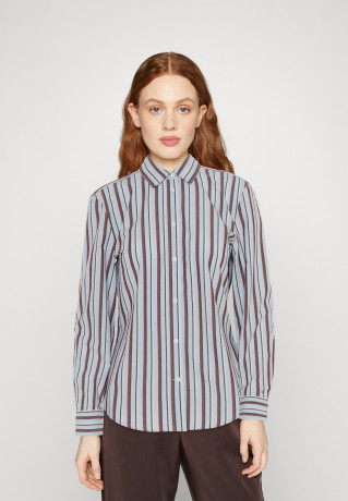 Tommy Hilfiger REGULAR Blouse split global/breezy blue ОБЫЧНАЯ Блузка сплит глобальный / свежий синий