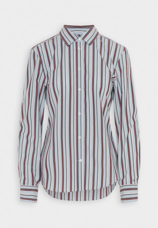 Tommy Hilfiger REGULAR Blouse split global/breezy blue ОБЫЧНАЯ Блузка сплит глобальный / свежий синий