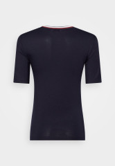 Tommy Hilfiger SLIM GLOBAL STRIPE C-NK SS Basic T-shirt desert sky SLIM GLOBAL STRIPE C-NK SS — базовая футболка небо пустыни