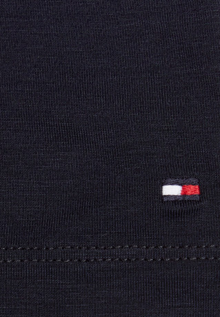 Tommy Hilfiger SLIM GLOBAL STRIPE C-NK SS Basic T-shirt desert sky SLIM GLOBAL STRIPE C-NK SS — базовая футболка небо пустыни