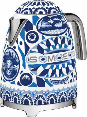 Smeg Smeg Wasserkocher Wasserkocher 1,7l Edelstahl 2400 Watt SMEG Dolce Gabbana Mediterraneo  Чайник Smeg чайник 1,7л нержавеющая сталь 2400 Вт SMEG Dolce Gabbana Mediterraneo