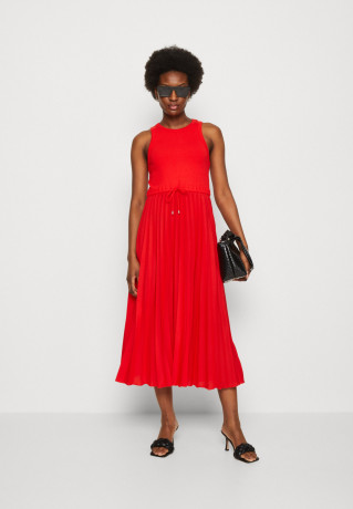 Tommy Hilfiger TANK PLEATED DRESS MIDI Day dress fireworks ПЛАТЬЕ МИДИ СО СКЛАДКАМИ Повседневное платье салют