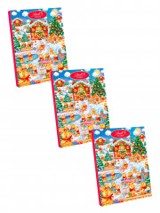 Lindt Teddy Wimmelbild Adventskalender 2025 Адвент календарь, 35 сладких сюрприза, 800 г, 3 штуки