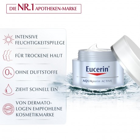 Eucerin AquaPorin Active Feuchtigkeitspflege fur Trockene Haut  AquaPorin Активный увлажняющий уход для сухой кожи