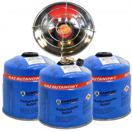 TronicXL TronicXL Gaskocher 2in1 Gaskocher + Mobile Heizung I Notheizung I Camping Set mit Gas Газовая плита TronicXL Газовая плита 2-в-1 + мобильный обогреватель I аварийный обогреватель I походный комплект с газом