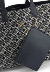 Tommy Hilfiger ICONIC Tote bag denim color ICONIC Сумка-тоут джинсовый цвет