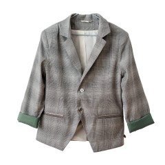 zimtgrun Sakko Finn Blazer mit Wolle Куртка Finn Blazer с шерстью