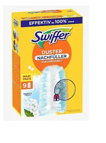 Swiffer Staubmagnet Aroma Clean and fresh 9st x 2packs, С ароматом чистоты и свежести сменные салфетки-насадки для ручки, 9 шт x 2уп