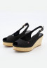 Tommy Hilfiger ICONIC ELBA SLING BACK WEDGE Platform sandals schwarz (15) ICONIC ELBA SLING BACK WEDGE Сандалии на платформе черный (15)
