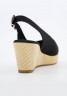 Tommy Hilfiger ICONIC ELBA SLING BACK WEDGE Platform sandals schwarz (15) ICONIC ELBA SLING BACK WEDGE Сандалии на платформе черный (15)
