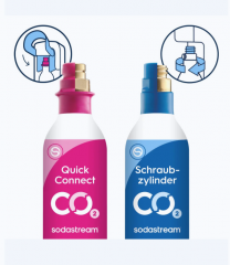 SodaStream Reservezylinder CO Quick Connect  425g, Запасной баллон CO 425 г Quick Connect, резервный цилиндр до 60 л для аппаратов Easy, Jet, Crystal, Duo, Terra, Genesis