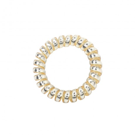 SOHO Metallic Spiral Haargummis Gold Металлические спиральные резинки для волос