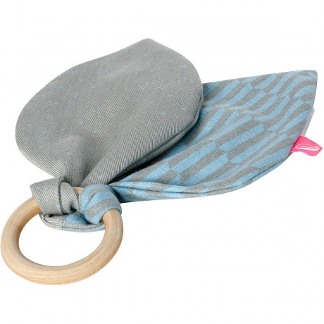 Motherhood Beissring aus Holz mit Baumwollblatter Деревянный прорезыватель с хлопковыми листьями