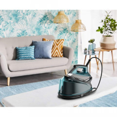 Rowenta Rowenta Dampfbugeleisen DG762 2200 W 1,1 l Mikrodampf 400 HD Laser-Grundplatte Schwarz, Blau  Паровой утюг Rowenta DG762 2200 Вт 1,1 л Micro Steam 400 HD Лазерная опорная пластина Черный, Синий