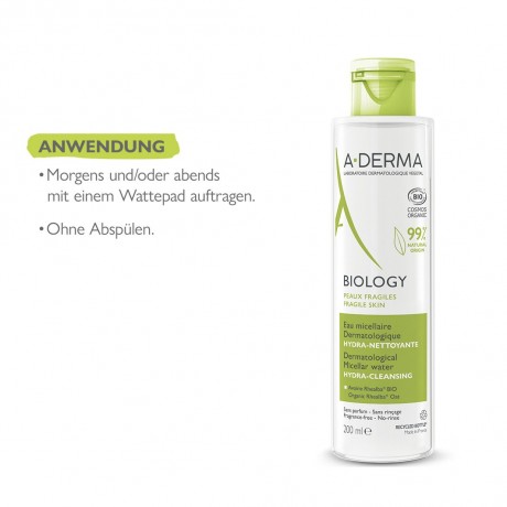 A-DERMA Biology Mizellengesichtswasser Биология мицеллярный тоник