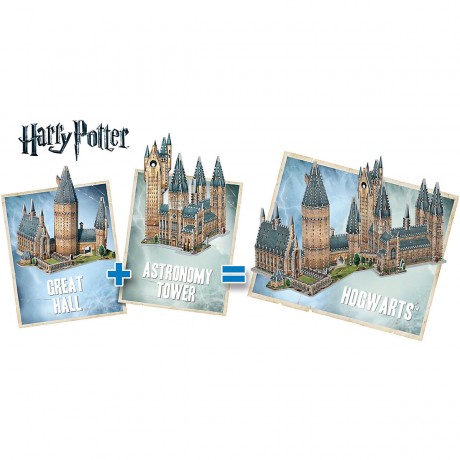 Wrebbit 3D-Puzzle Harry Potter Hogwarts Grosse Halle 850 Teile 3D Пазл Гарри Поттер Хогвартс Большой зал 850 деталей
