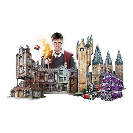 Wrebbit 3D-Puzzle Harry Potter Hogwarts Grosse Halle 850 Teile 3D Пазл Гарри Поттер Хогвартс Большой зал 850 деталей