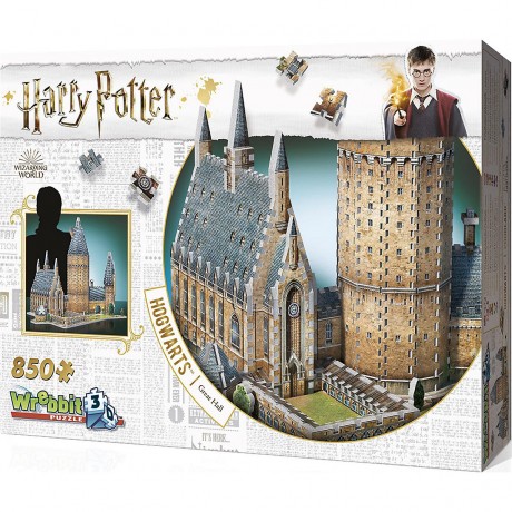 Wrebbit 3D-Puzzle Harry Potter Hogwarts Grosse Halle 850 Teile 3D Пазл Гарри Поттер Хогвартс Большой зал 850 деталей