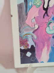 Картина винтажная "Влюбленная пара", под стеклом, 30 x 24 см, Германия, 1960-1970гг.