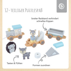 bieco Nachziehspielzeug Holz Bauklotze  Holztiere Holzzug Holzbausteine Steckspiel Nachziehspielzeug Игрушка-тяни деревянные строительные блоки деревянные животные деревянный поезд деревянные строительные блоки подключаемая игра игрушка-тяни