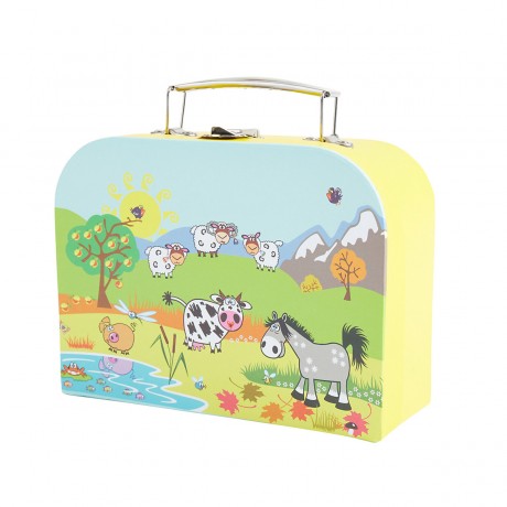 bieco Spielkoffer Kinder Mini Reisekoffer Spielzeug Kofferchen Gutscheinverpackung Spielkoffer Игровой футляр