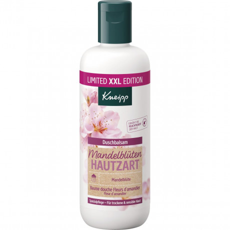 Kneipp Duschbalsam Mandelblueten Hautzart Limited XXL Edition, 400 ml, Kneipp бальзам для душа «Миндальный цвет» для сухой и чувствительной кожи, 400 мл