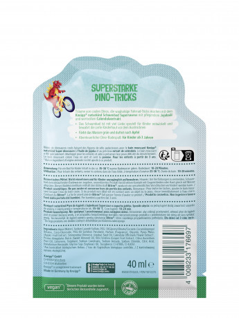 Kneipp Schaumbad Supersaurus, 40 ml, Kneipp детская пена для ванны Supersaurus с жожоба и календулой, 40 мл