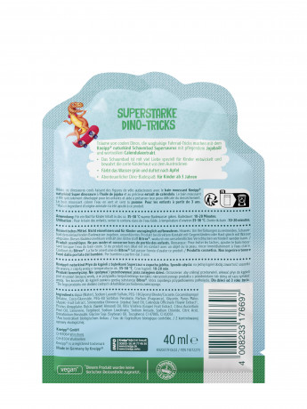 Kneipp Schaumbad Supersaurus, 40 ml, Kneipp детская пена для ванны Supersaurus с жожоба и календулой, 40 мл