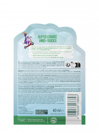 Kneipp Schaumbad Supersaurus, 40 ml, Kneipp детская пена для ванны Supersaurus с жожоба и календулой, 40 мл