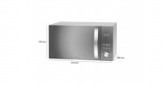 ProfiCook ProfiCook PC-MWG 1176 H, Mikrowelle silber/schwarz silber/schwarz ProfiCook PC-MWG 1176 H, микроволновая печь серебристый/черный