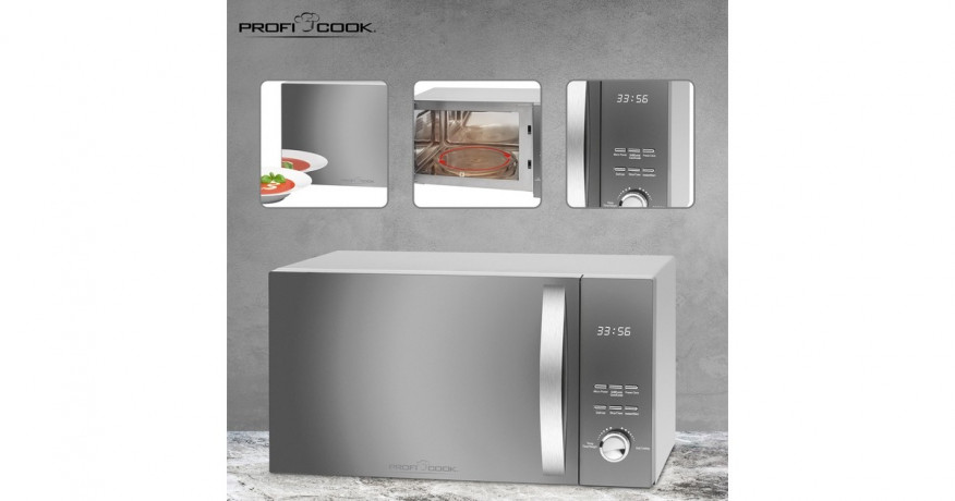ProfiCook ProfiCook PC-MWG 1176 H, Mikrowelle silber/schwarz silber/schwarz ProfiCook PC-MWG 1176 H, микроволновая печь серебристый/черный