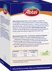 Abtei Gelatine Plus Pulver 400 g (4 x 100 g), Abtei Порошок желатина с витамином C для костей, хрящей и мышц, 400 г (4 × 100 г)