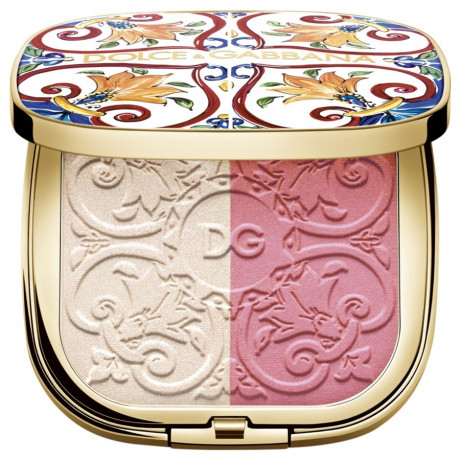 Dolce&Gabbana  Solar Glow Illuminating Powder Duo Nr. 1 - Sweet Pink Дуэт осветляющей пудры Solar Glow