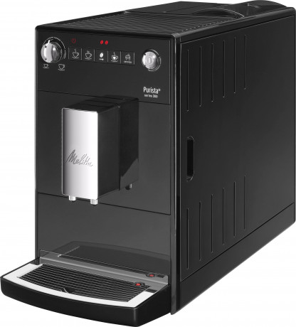Melitta Melitta Kaffeevollautomat Purista F230-102, schwarz, Lieblingskaffee-Funktion, kompakt extra leise Полностью автоматическая кофемашина Melitta Purista F230-102, черная, функция любимого кофе, компактная, очень тихая