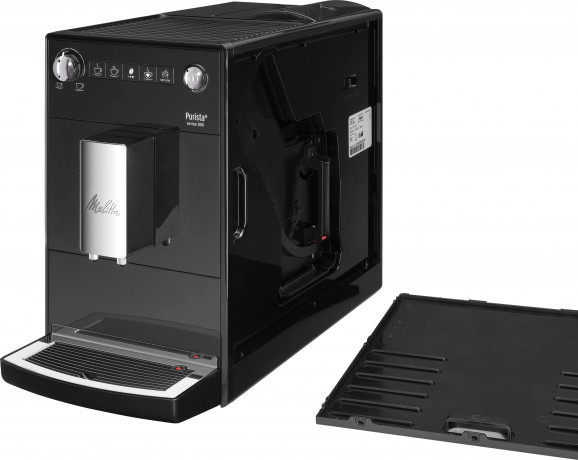 Melitta Melitta Kaffeevollautomat Purista F230-102, schwarz, Lieblingskaffee-Funktion, kompakt extra leise Полностью автоматическая кофемашина Melitta Purista F230-102, черная, функция любимого кофе, компактная, очень тихая
