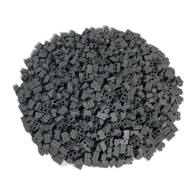 LEGO LEGO 1x2 Mauersteine Dunkelgrau - 500 Stuck -  Dark bluish grey bricks LEGO 1x2 Bricks Dark Grey — 500 штук — Темно-голубовато-серые кубики