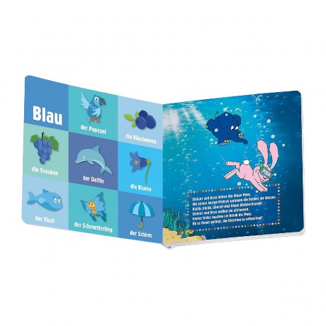 Tessloff Verlag Pappebuch. Elefant und Hase entdecken die Farben картонная книга. Слон и кролик открывают цвета