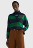 Tommy Hilfiger RUGBY STRIPE MONOGRAM Polo shirt desert sky prep green stp РЕГБИ ПОЛОСКА МОНОГРАММА Рубашка поло небо в пустыне подготовка зеленый стп