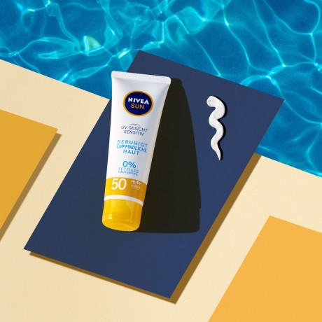 Nivea Sun Sensitiv Gesichtsschutz LSF 50 Чувствительная к солнцу защита для лица SPF 50