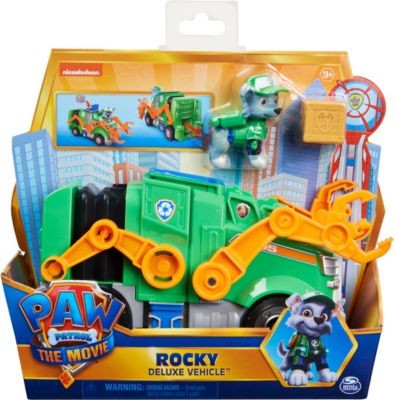 Spin Master Paw Patrol Rockys Deluxe Basis Fahrzeug aus dem Kinofilm mit Hundefigur Базовый автомобиль Paw Patrol Rocky's Deluxe из фильма с фигуркой собаки